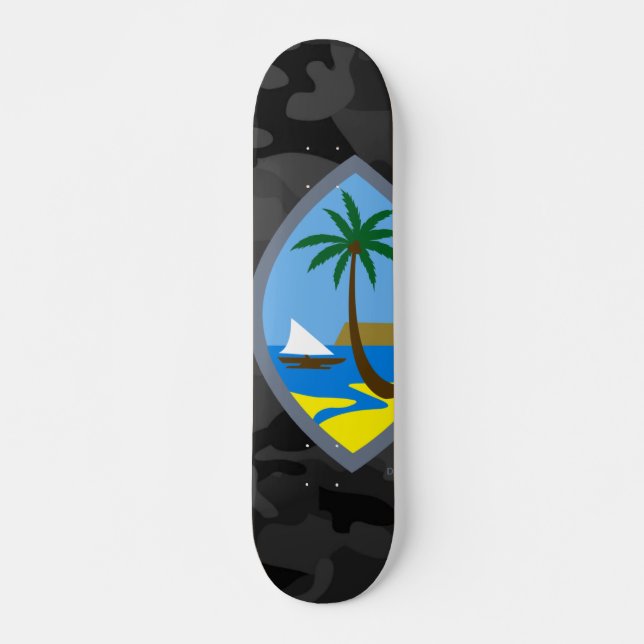 GUAM RUN 671 Urban Camouflage Siegel II Skateboard (Vorne)