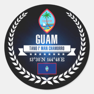 Guam Runder Aufkleber