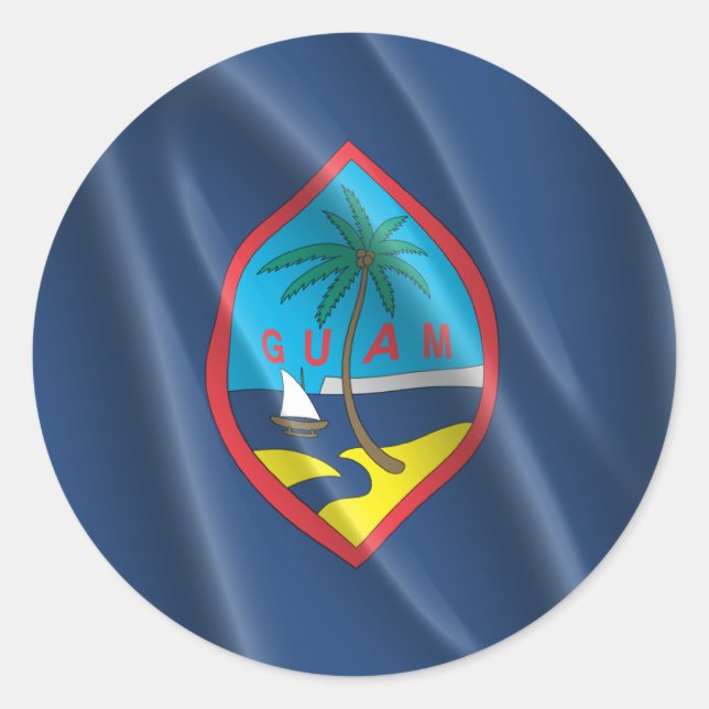 GUAM RUNDER AUFKLEBER (Vorderseite)