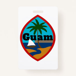 Guam Siegel Gepäcktag Ausweis