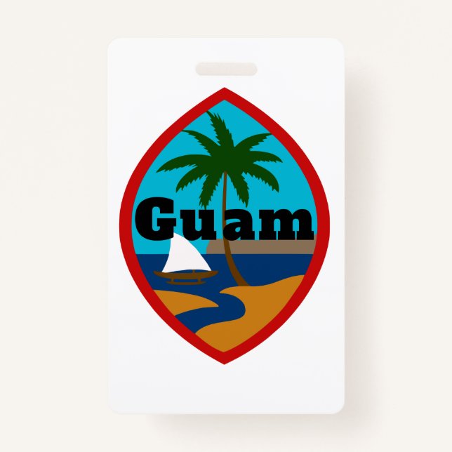 Guam Siegel Gepäcktag Ausweis (Vorderseite)
