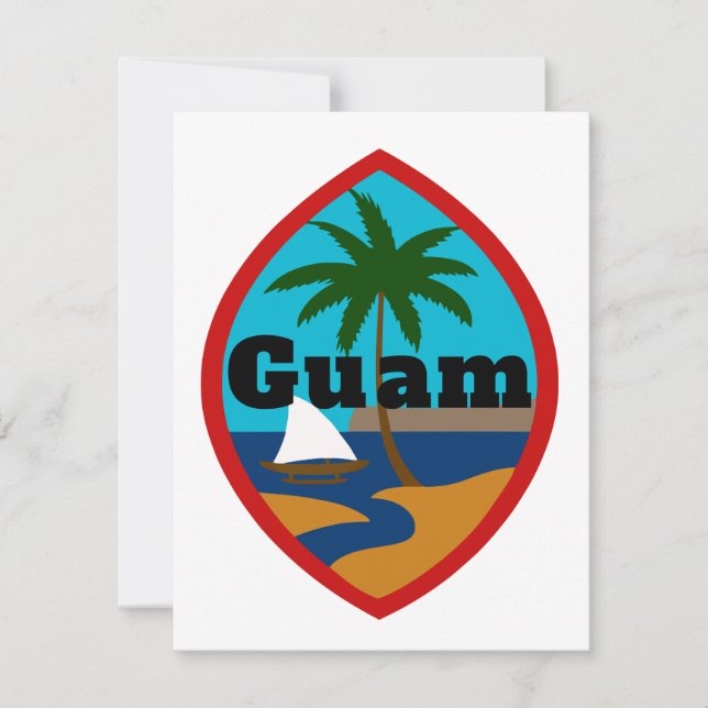 Guam Siegel Open Book Card Feiertagskarte (Vorderseite)