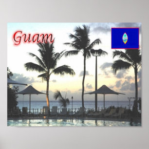 Guam - Sunset - Poster