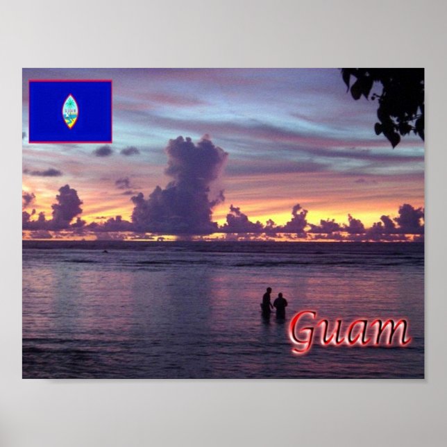 Guam - Sunset - Poster (Vorne)