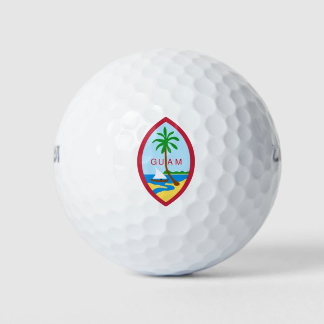 Guam Territory Siegel Golfball (Vorderseite)