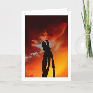 GUAM Two Lovers Point Sunset Dankeskarte