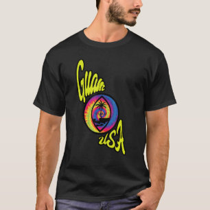 Guam USA Vintage Retro Tie Dye 70er Jahre Souvenir T-Shirt