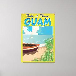 Guam Vintage-Reiseposter Leinwanddruck