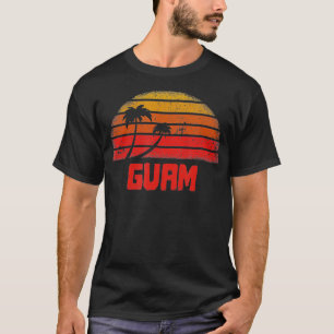 Guam Vintage Retro 70er-Rückkopplung T-Shirt