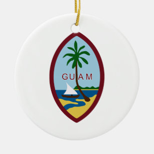 Guam-Wappen Keramikornament