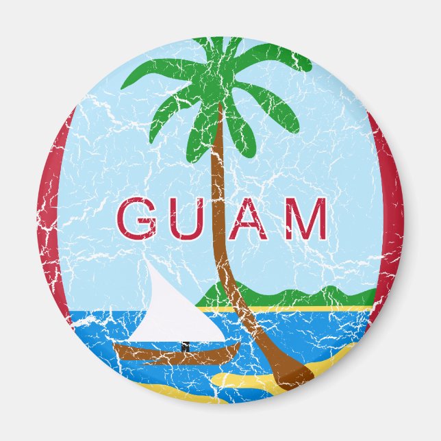 Guam-Wappen Magnet (Vorne)
