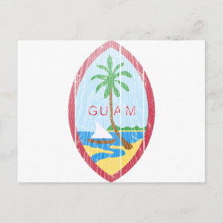 Guam-Wappen Postkarte