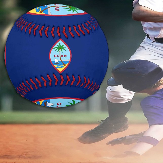 Guamaische Flagge, Guam-Sport / Baseball-Balls Baseball (Von Creator hochgeladen)