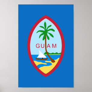 Guamanisches Wappen Poster