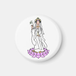 Guan Yin Bodhisattva auf Lotus Magnet