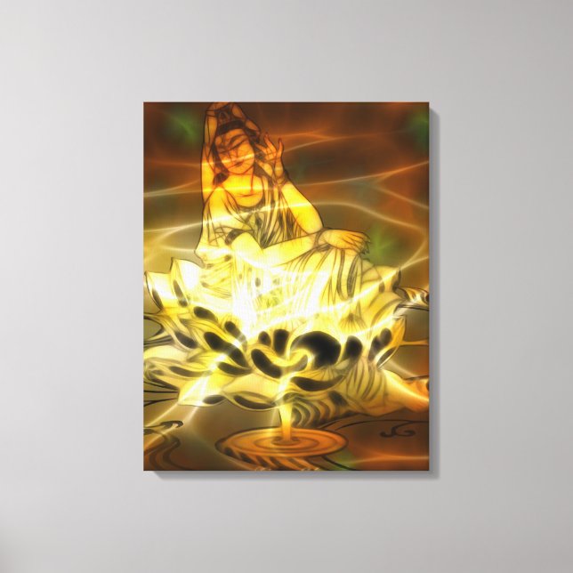 Guan Yin Energy Leinwanddruck (Vorderseite)