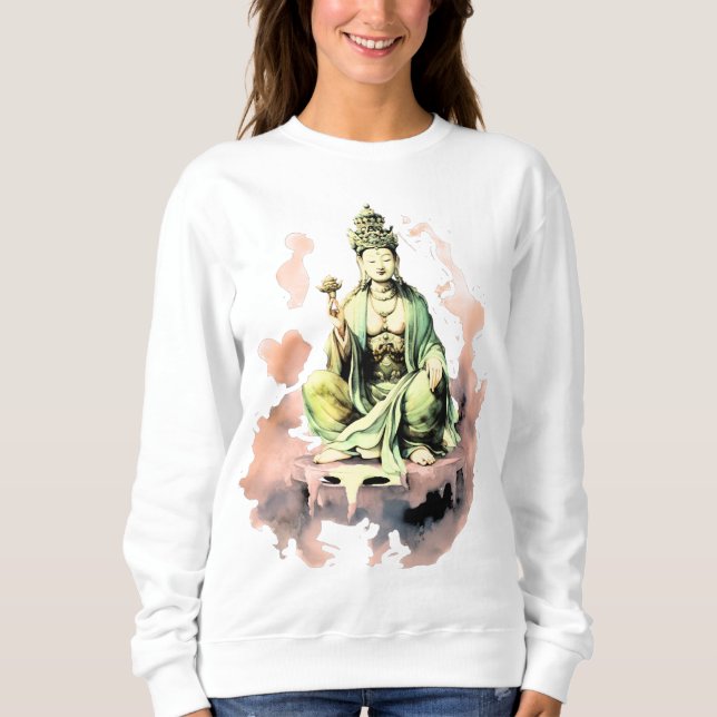 Guan Yin. Quan Yin, Mutter des Mitgefühls Sweatshirt (Vorderseite)