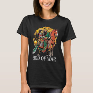 Guan Yu Gott des Krieges Frauen schwarz T-Shirt