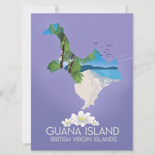 Guana Island Britische Jungfrau Einladung (Vorderseite)