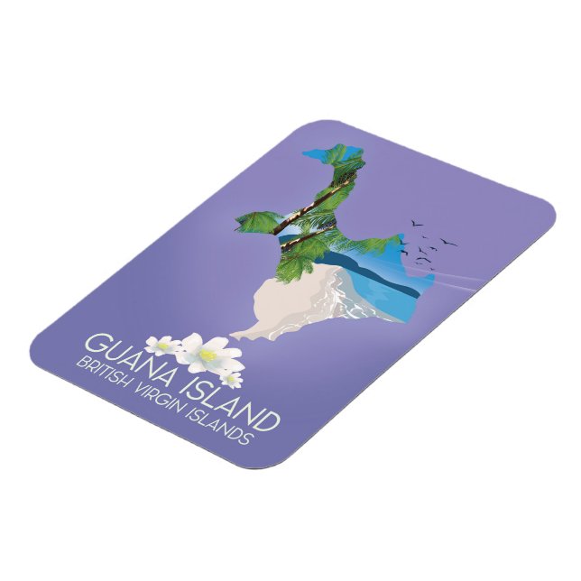 Guana Island Britische Jungfrau Magnet (Linke Seite)