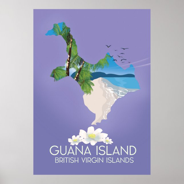 Guana Island Britische Jungfrau Poster (Vorne)