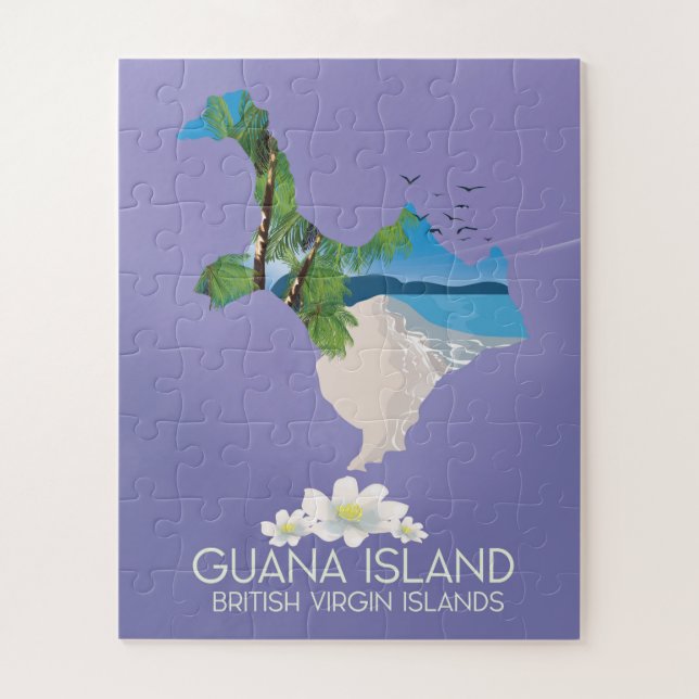 Guana Island Britische Jungfrau Puzzle (Vertikal)