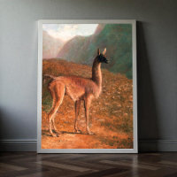 Guanaco (ca. 1848) Gemälde von Jacques-Laurent Ag