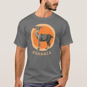 Guanaco Llama - Vintager T - Shirt Lama guanicoe