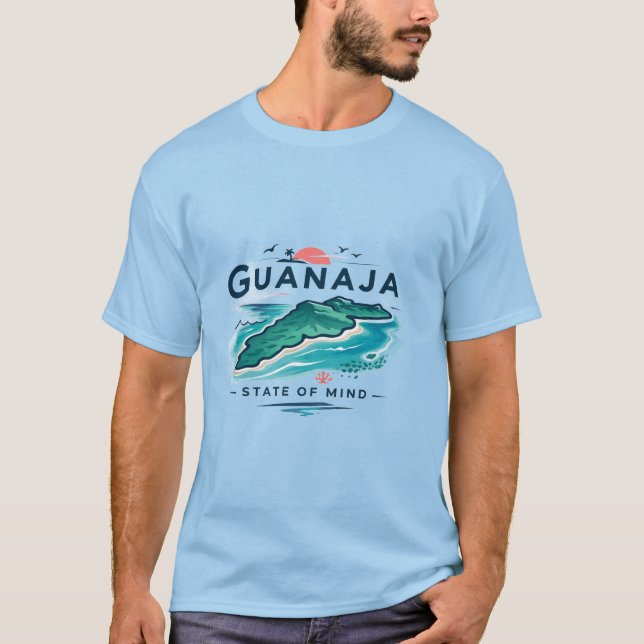 Guanaja State of Mind Insel Grafik T-Shirt (Vorderseite)