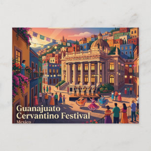 Guanajuato Cervantino Festival Mexiko Postkarte