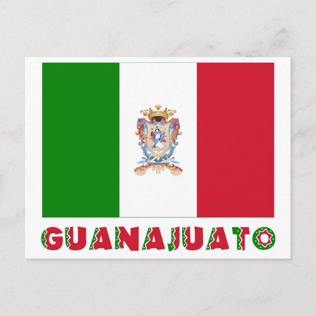 Guanajuato Inoffizielle Flagge Postkarte (Vorderseite)
