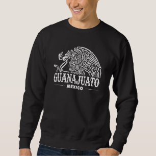 Guanajuato Mexico Adler Emblem Vintag Retro Distr Sweatshirt
