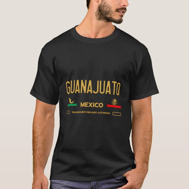 Guanajuato Mexico License Plate Ästhetische Guanaj T-Shirt (Vorderseite)