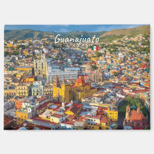 Guanajuato, Mexiko - Farbige Stadtansicht Magnet
