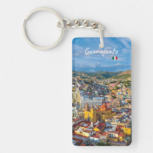 Guanajuato, Mexiko - Farbige Stadtansicht Slim Schlüsselanhänger