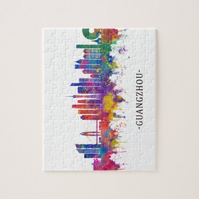 Guangzhou China Skyline Puzzle (Vertikal)