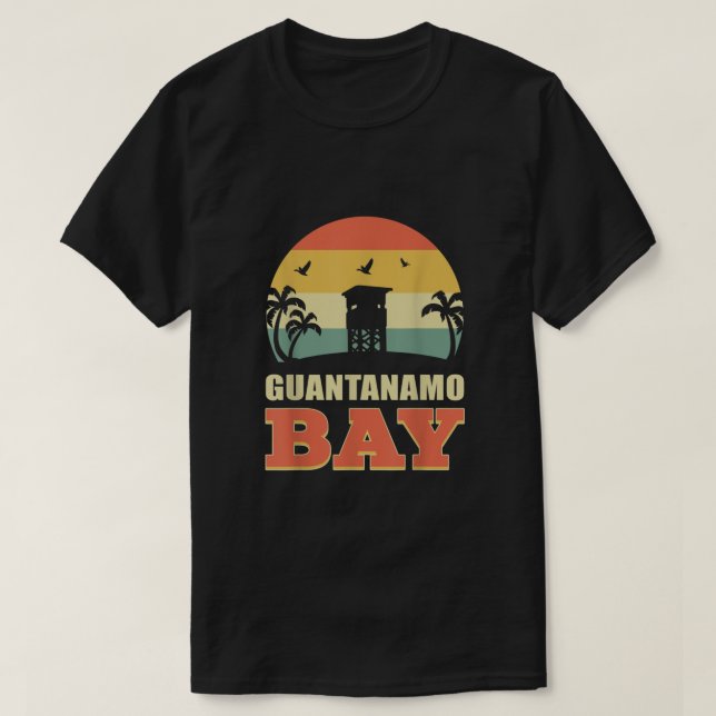 Guantanamo Bay - GTMO Land Mine Barbed Wire Point T-Shirt (Design vorne)