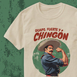 Guapo Fuerte & Chingón Mexikanisch Vintage Spanisc T-Shirt