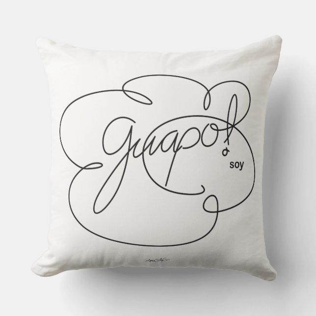 GUAPO soy - Bold Cloud S Kissen Für Draußen (Vorderseite)