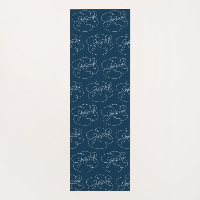 GUAPO soy - Bold Cloud S - W Yogamatte (Rückseite)