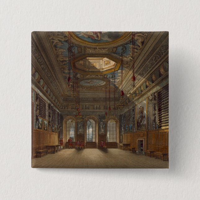 Guard Chamber, Windsor Schloss Königs, von Button (Vorderseite)