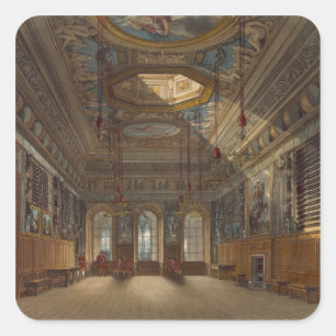 Guard Chamber, Windsor Schloss Königs, von Quadratischer Aufkleber