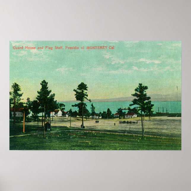 Guard House, Flag Staff View at the Presidio Poster (Vorne)