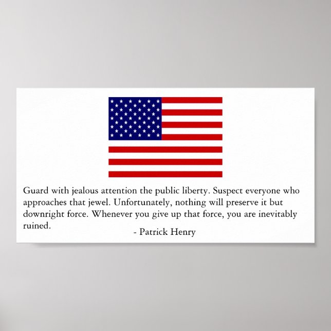 Guard Public Liberty - Patrick Henry Poster (Vorne)