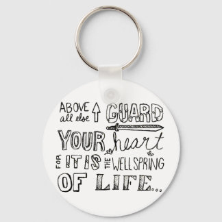 Guard Your Heart Keychain Schlüsselanhänger