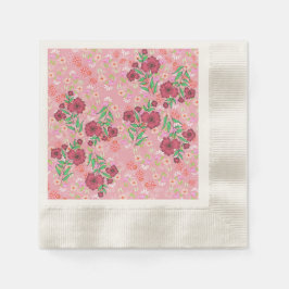 Guardanapo de Papel flores e joaninhas Serviette