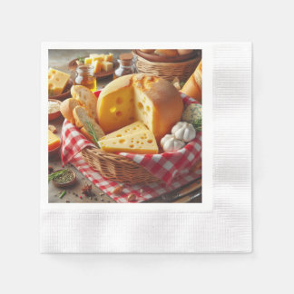 Guardanapo de Papel Personalizado Pães e Queijo Serviette