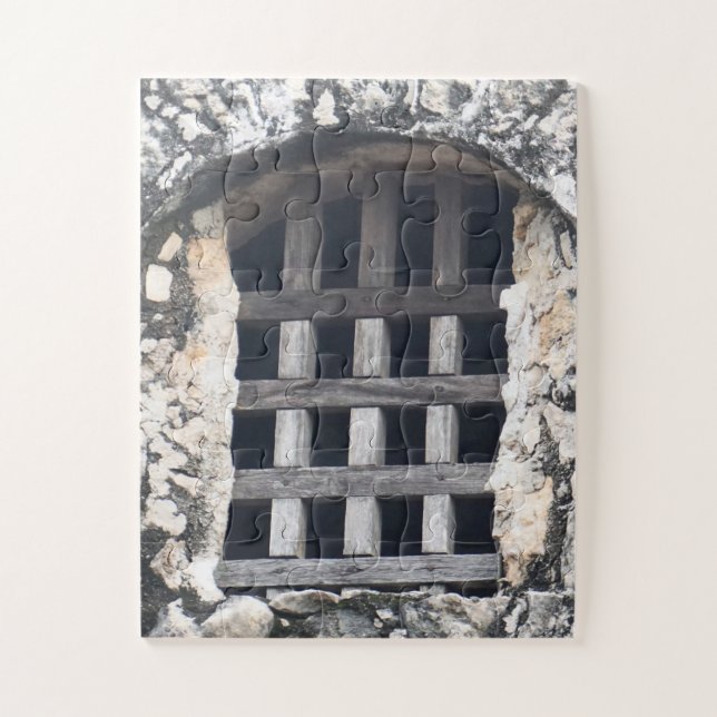 Guarded Light Through Wooden Bars Puzzle (Vertikal)