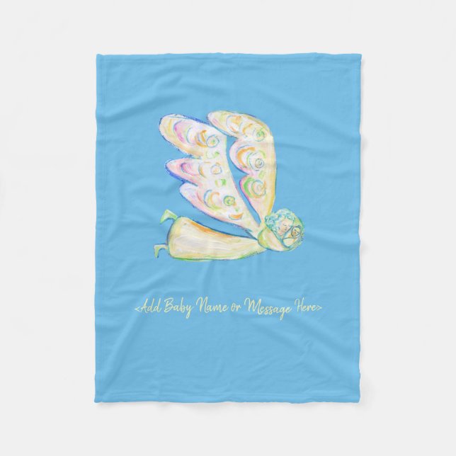 Guardian Angel Art Custom Soft Fleece Blanken (Vorderseite)