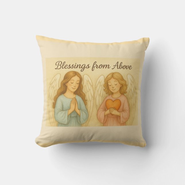 Guardian Angel at Bedtime Kissen (Vorderseite)